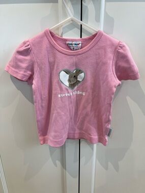 Please mum Pink "Sweet Thing" Bunny Graphic Tee for Kids 2t